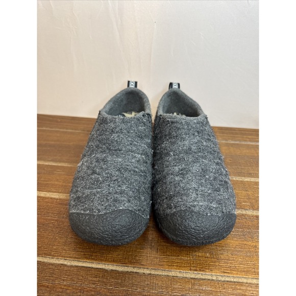 Keen‎ Howser II Womens Shoes Sz 6 Casual Gray Felt Black Slip On Comfortable - Picture 3 of 8